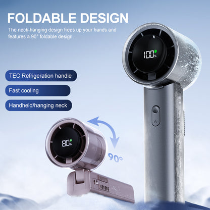 Instant Cooling Handheld Fan with TEC Semiconductor Ice Plate