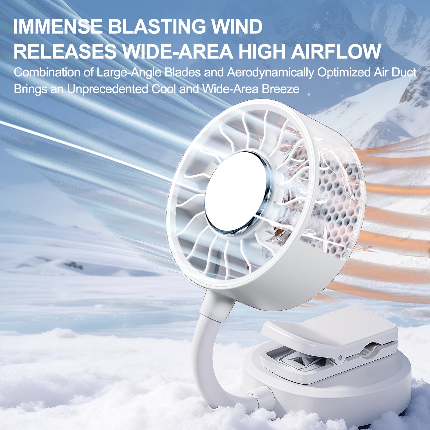 Flexible-Neck Magnetic Phone Fan