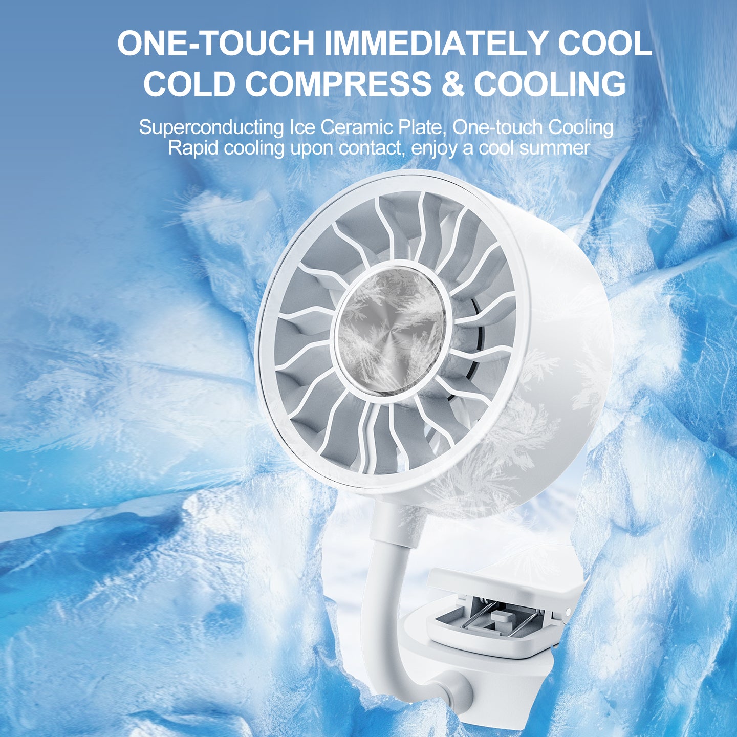 Flexible-Neck Magnetic Phone Fan