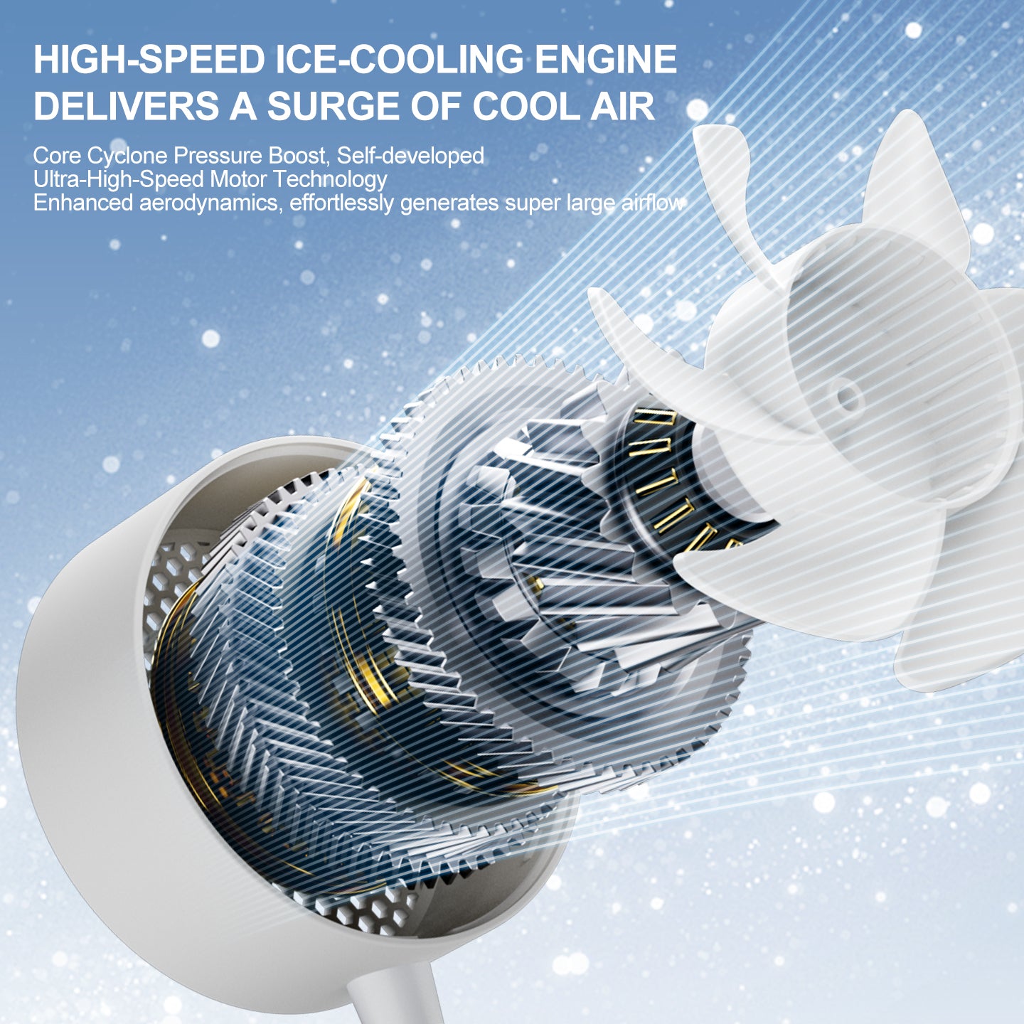 Flexible-Neck Magnetic Phone Fan
