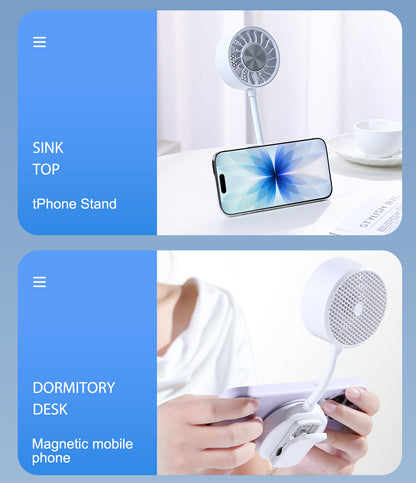 Flexible-Neck Magnetic Phone Fan