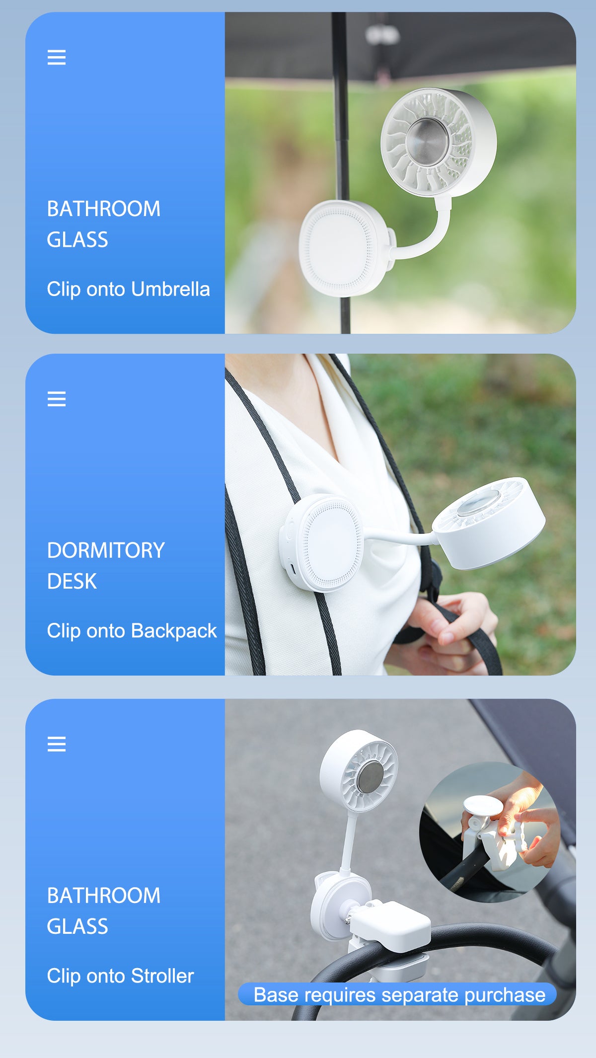 Flexible-Neck Magnetic Phone Fan