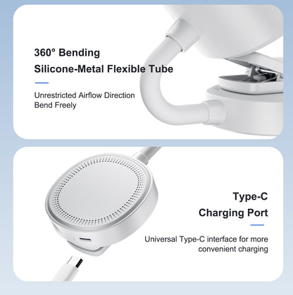 Flexible-Neck Magnetic Phone Fan