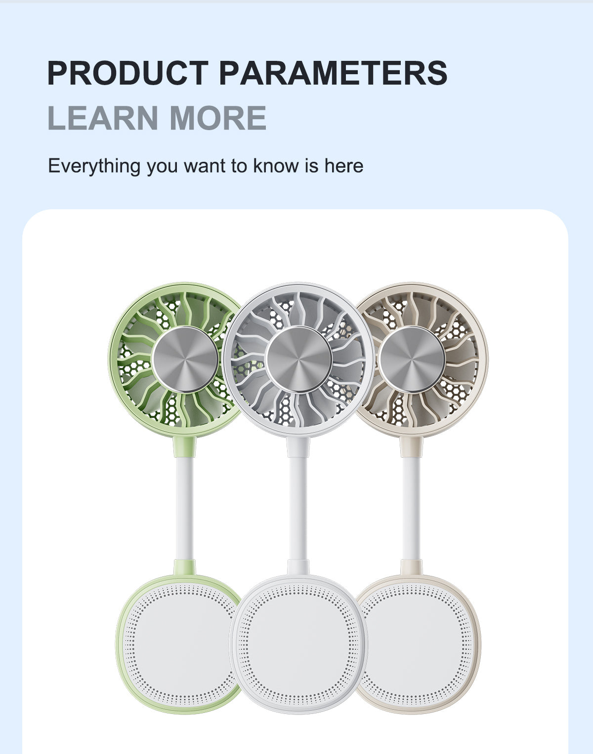 Flexible-Neck Magnetic Phone Fan