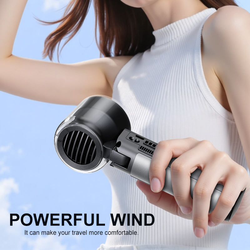 Instant Cooling Handheld Fan with TEC Semiconductor Ice Plate