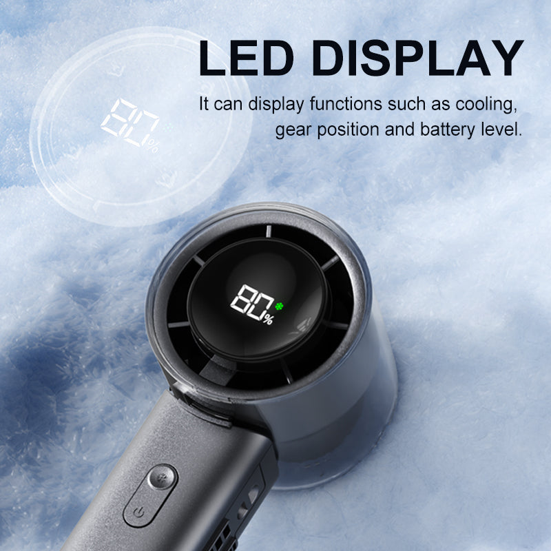 Instant Cooling Handheld Fan with TEC Semiconductor Ice Plate